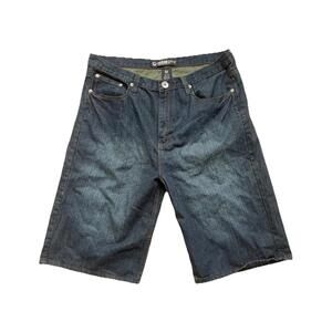 NBN Gear Denim Shorts Men's Size 38 Dark Wash Relaxed Fit